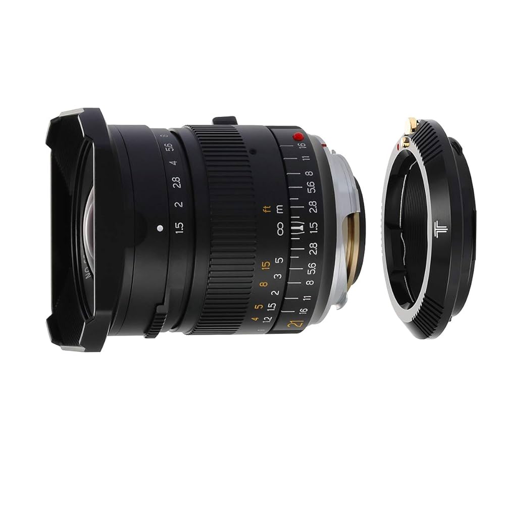 Amazon | TTArtisan 21mm f/1.5 ASPH + Lマウント変換 レンズ 銘